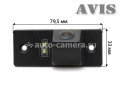 CCD штатная камера заднего вида AVIS AVS321CPR для SKODA FABIA II (2008-...) / YETI (#073)